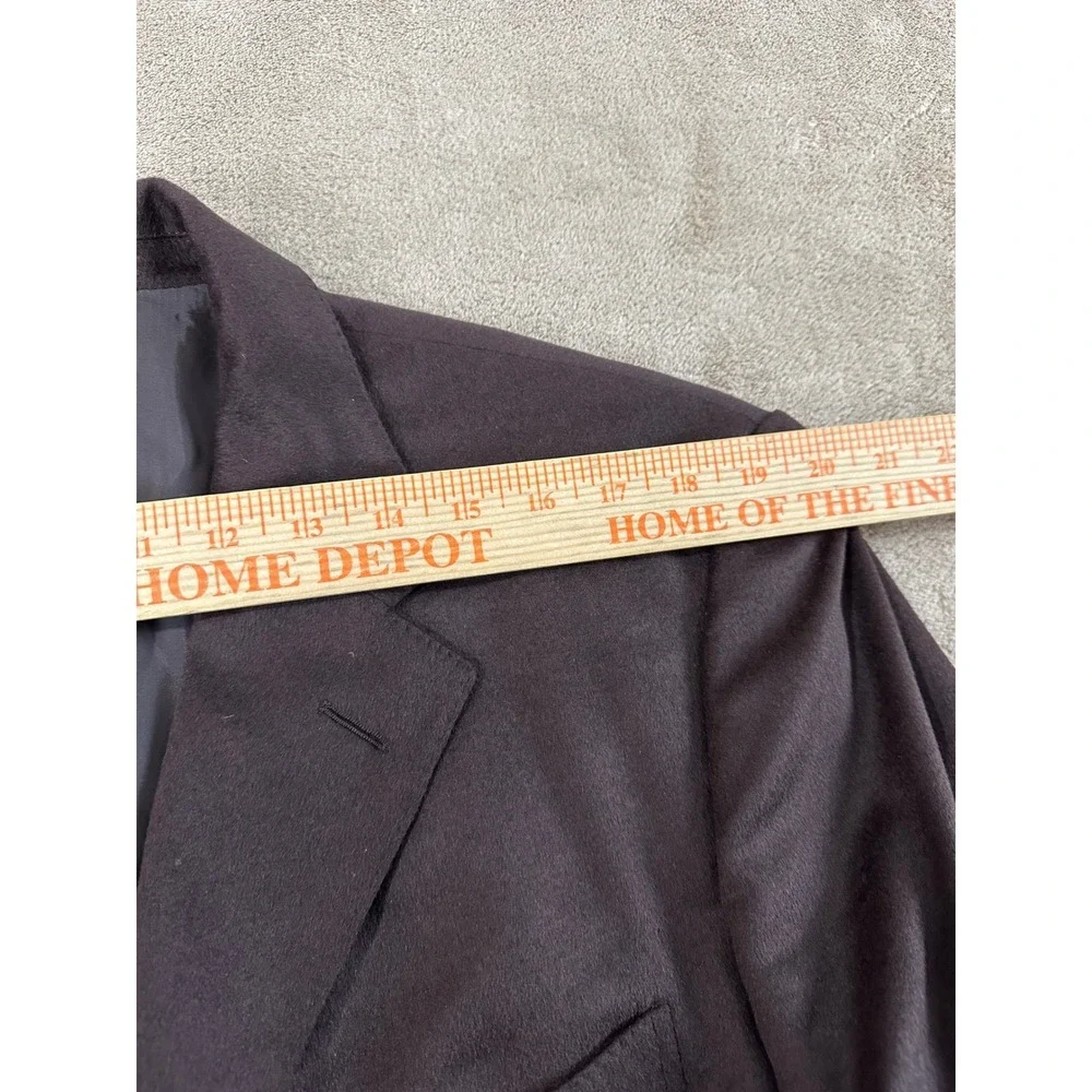 Ermenegildo Zegna Soft Blazer Mens 56L Brown Angora Wool Cashgora Sport Coat EUC
